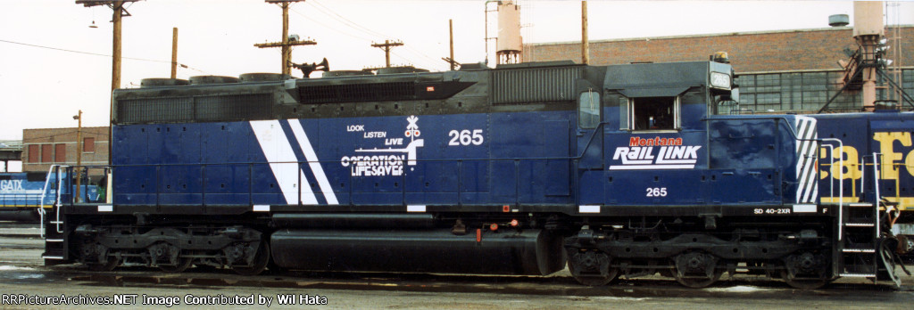 Montana Rail Link SD40-2XR 265